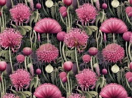 TKANINA DRUKOWANA KWIATY NR 6