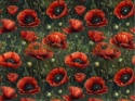 TKANINA DRUKOWANA KWIATY MAKI MAŁY WZÓR NR 33