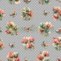 TKANINA DRUKOWANA WIELKANOCNE KWIATKI NR 10