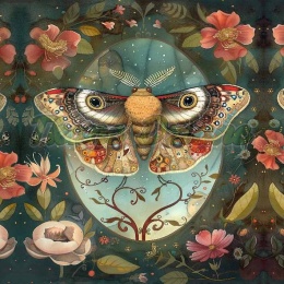 PANEL DRUKOWANY ĆMA W KWIATACH NR 6