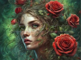 PANEL DRUKOWANY KOBIETA W KWIATACH NR 42