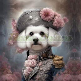 PANEL DRUKOWANY PSY W KAPELUSZCH NR 9