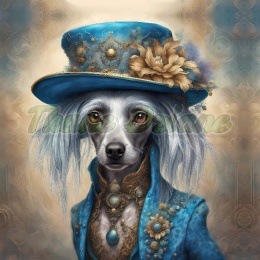 PANEL DRUKOWANY PSY W KAPELUSZCH NR 10