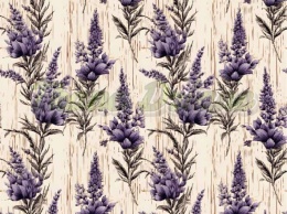 TKANINA DRUKOWANA LAWENDA NR 2