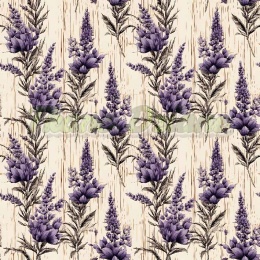 TKANINA DRUKOWANA LAWENDA NR 2