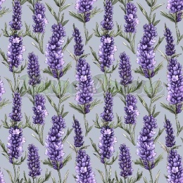 TKANINA DRUKOWANA LAWENDA NR 4