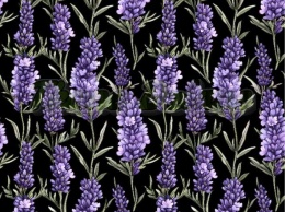 TKANINA DRUKOWANA LAWENDA NR 5