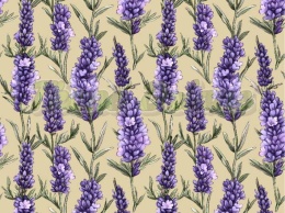 TKANINA DRUKOWANA LAWENDA NR 6