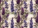 TKANINA DRUKOWANA LAWENDA NR 1