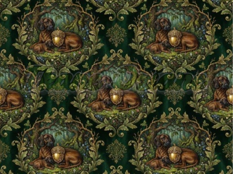 TKANINA DRUKOWANA POSOKOWIEC NR 6