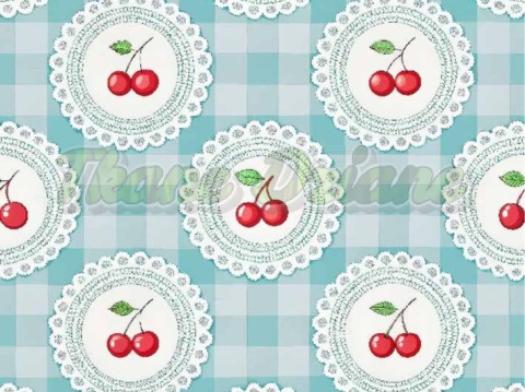 TKANINA DRUKOWANA OWOCE W STYLU RETRO NR 2