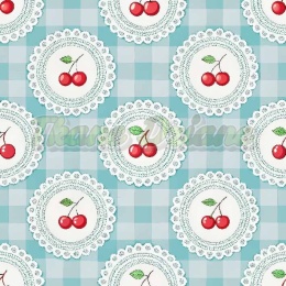 TKANINA DRUKOWANA OWOCE W STYLU RETRO NR 2