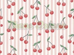 TKANINA DRUKOWANA OWOCE W STYLU RETRO NR 4