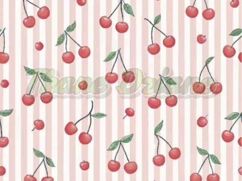 TKANINA DRUKOWANA OWOCE W STYLU RETRO NR 4