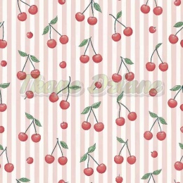 TKANINA DRUKOWANA OWOCE W STYLU RETRO NR 4