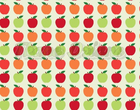 TKANINA DRUKOWANA OWOCE W STYLU RETRO NR 5