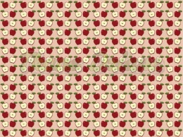 TKANINA DRUKOWANA OWOCE W STYLU RETRO NR 7