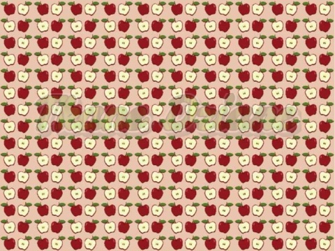 TKANINA DRUKOWANA OWOCE W STYLU RETRO NR 7