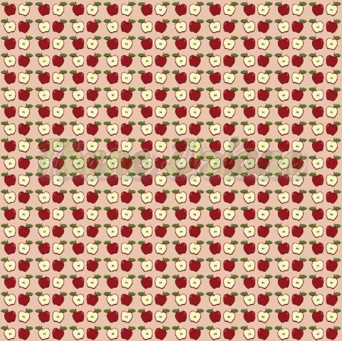 TKANINA DRUKOWANA OWOCE W STYLU RETRO NR 7