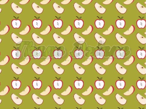 TKANINA DRUKOWANA OWOCE W STYLU RETRO NR 8