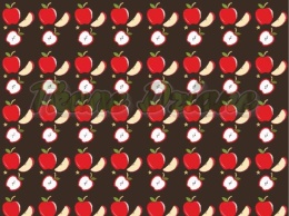 TKANINA DRUKOWANA OWOCE W STYLU RETRO NR 9