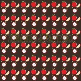 TKANINA DRUKOWANA OWOCE W STYLU RETRO NR 9