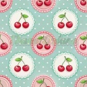 TKANINA DRUKOWANA OWOCE W STYLU RETRO NR 10