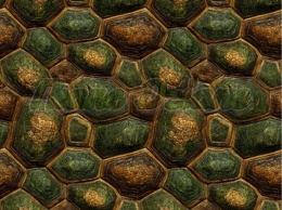 TKANINA DRUKOWANY MOZAIKA- SKORUPA ŻÓŁWIA NR 7