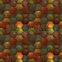 TKANINA DRUKOWANY MOZAIKA- SKORUPA ŻÓŁWIA NR 8