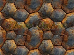 TKANINA DRUKOWANY MOZAIKA- SKORUPA ŻÓŁWIA NR 9