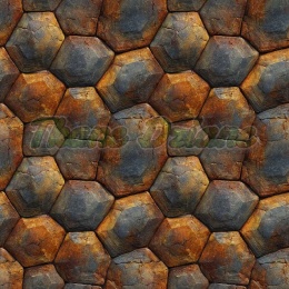 TKANINA DRUKOWANY MOZAIKA- SKORUPA ŻÓŁWIA NR 9