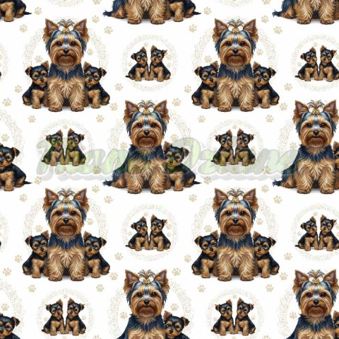 TKANINA DRUKOWANY PSY- YORK NR 2