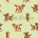 TKANINA DRUKOWANY PSY- GOLDEN RETRIVER NR 6