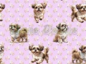TKANINA DRUKOWANY PSY- SHIH TZU NR 4