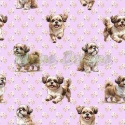 TKANINA DRUKOWANY PSY- SHIH TZU NR 4