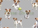 TKANINA DRUKOWANY PSY- JACK RUSSEL TERRIER NR 18