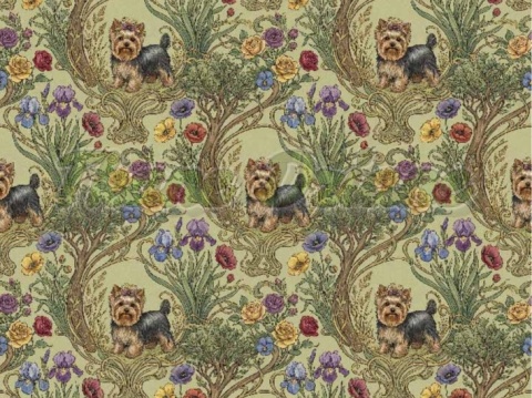 TKANINA DRUKOWANY PSY- YORK NR 6