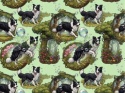 TKANINA DRUKOWANY PSY- BORDER COLLIE NR 9