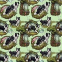 TKANINA DRUKOWANY PSY- BORDER COLLIE NR 9
