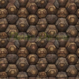 TKANINA DRUKOWANY MOZAIKA- SKORUPA ŻÓŁWIA NR 1