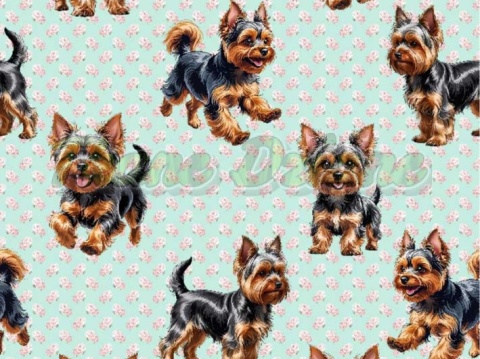 TKANINA DRUKOWANY PSY- YORK NR 1