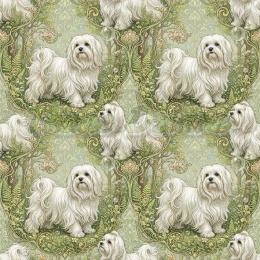 TKANINA DRUKOWANY PSY- MALTAŃCZYK NR 3