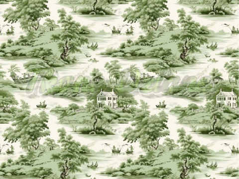 TKANINA DRUKOWANY TOILE DE JOUY STYL NR 2