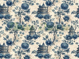 TKANINA DRUKOWANY TOILE DE JOUY STYL NR 4