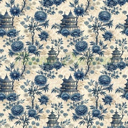 TKANINA DRUKOWANY TOILE DE JOUY STYL NR 4