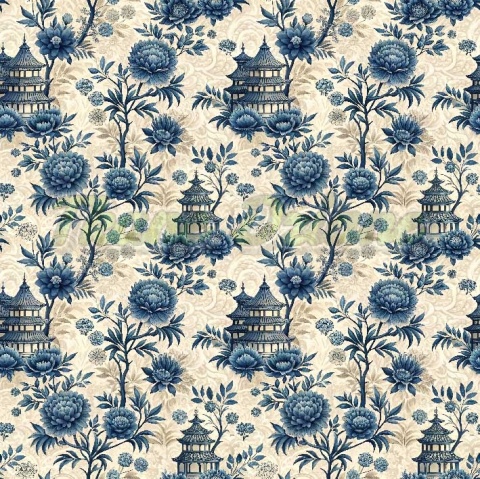 TKANINA DRUKOWANY TOILE DE JOUY STYL NR 4