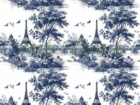 TKANINA DRUKOWANY TOILE DE JOUY STYL NR 7