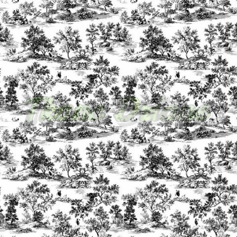 TKANINA DRUKOWANY TOILE DE JOUY STYL NR 8