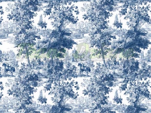 TKANINA DRUKOWANY TOILE DE JOUY STYL NR 9