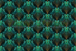 TKANINA DRUKOWANY WACHLARZE ART DECO NR 8